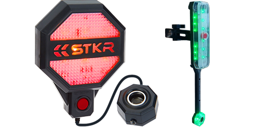 Garage parking sensors menu image featuring the original STKR garage parking sensor and the Side sensor