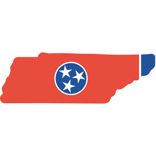 Nashville TN flag state shape