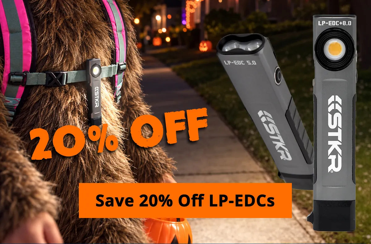 LP-EDC lights shown on a Halloween night walk